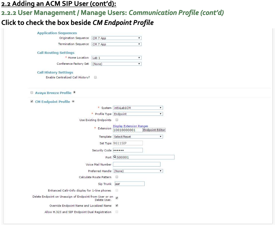 add User_SIP Course