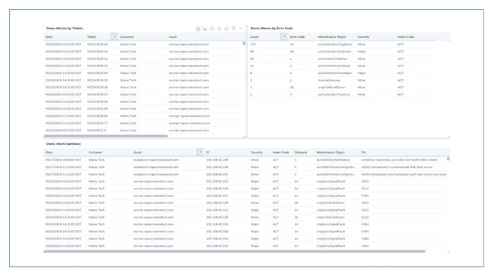 Alarm Logistics: Strengthen your system monitoring with real-time alarm tracking and error diagnostics. Our advanced dashboard provides clear, actionable insights to improve efficiency and minimize downtime.